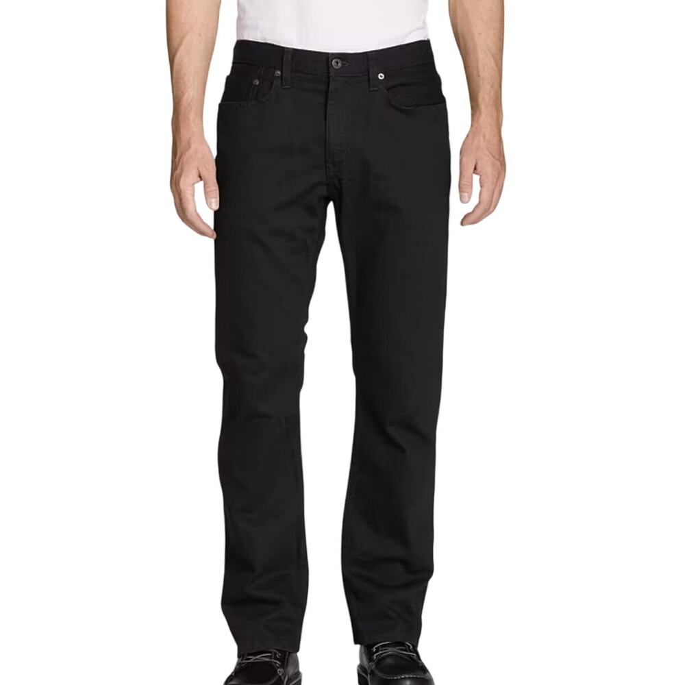 Eddie Bauer H2Low Men's Classic Straight Jeans, Black, 34x30 NWT